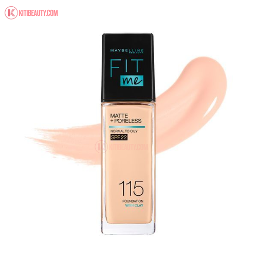 Kem Nền Maybelline Kiềm Dầu, Cho Lớp Nền Mịn Lì Tự Nhiên Fit Me Matte Poreless Foundation 30ml